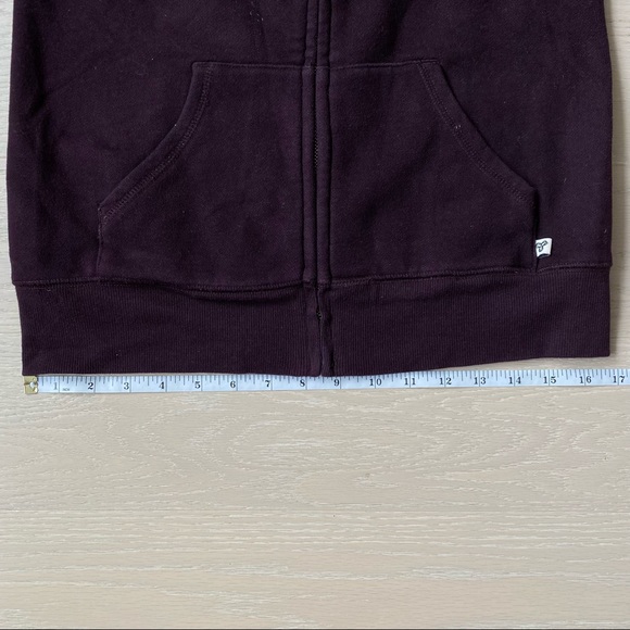 TNA Long Dark Purple Zipped Jacket Hoodie in Small - Picture 6 of 8